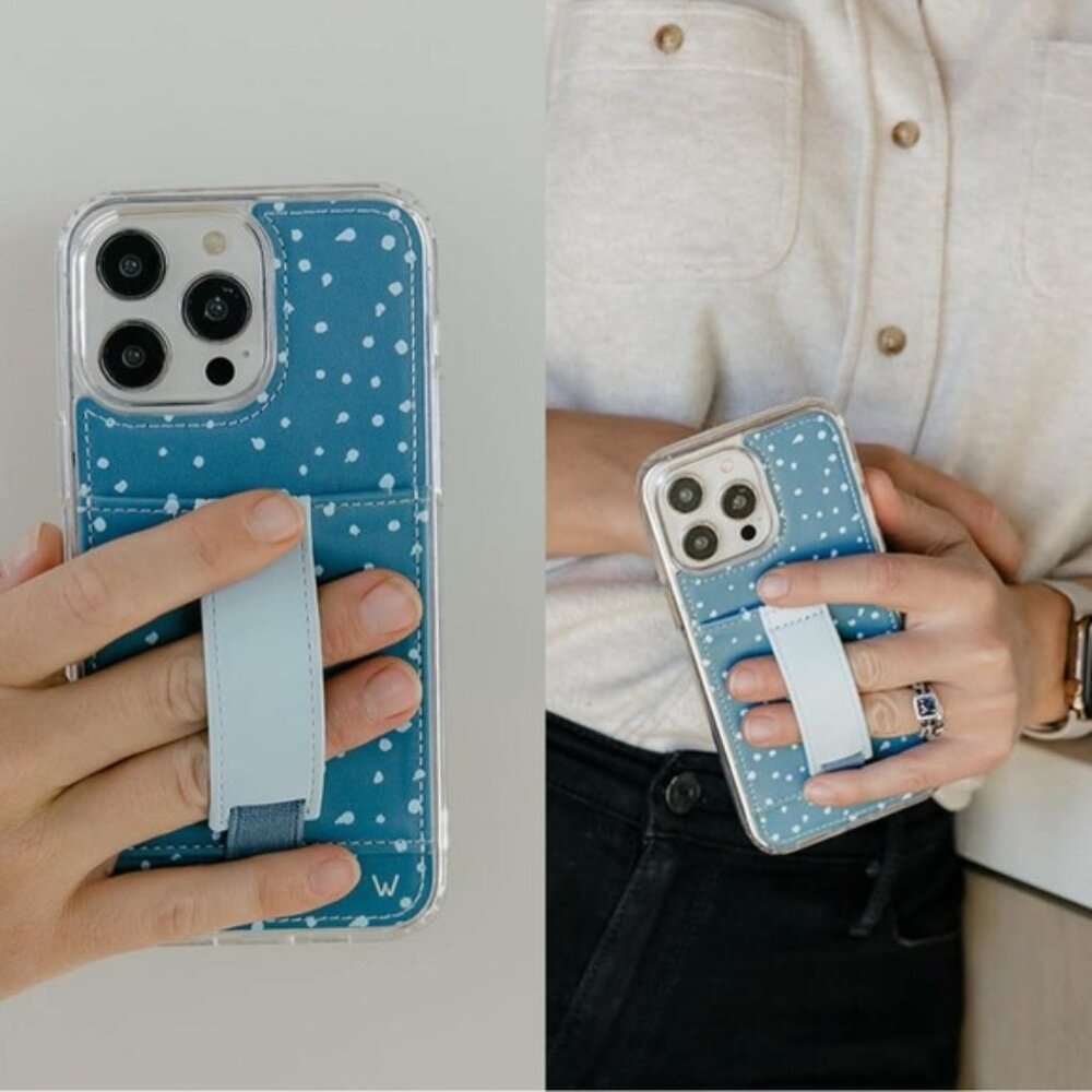 Walli | Blue and White "Malouf" Phone Case | Size iPhone 12/12 Pro